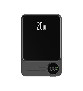 Mini Banco de Energía <span class=keywords><strong>Port</strong></span>átil de 5000mAh, Cargador Inalámbrico Rápido de 20W con Puerto Tipo-C, Banco de Energía para Exteriores - Product Image 1