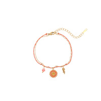 Bracelet à fleurs perlées MECYLIFE, fait main, en acier inoxydable, style vacances, bijoux pour femmes, cadeau, vente en gros