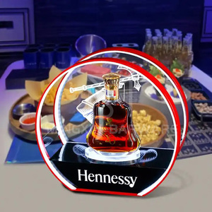 MingXin Barware LED bouteille Forme ronde Bouteille Présentateur HENNESS - Product Image 4