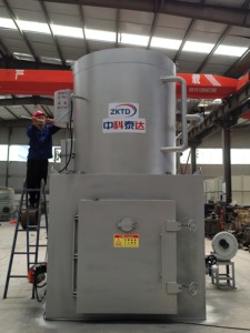 500kg động vật không khói Lò đốt vàng Retriever & Husky lớn vật nuôi tang lễ lò đốt di chuyển vật nuôi hỏa Táng thiết bị - Product Image 3