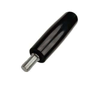 Poignée en bakélite noire unie 004 KH-004 pour volant de machine-outil - Product Image 1