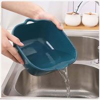 Lot de 8 paniers égouttoirs double couche en PP, multifonctionnels, compatibles lave-vaisselle, écologiques, pour fruits