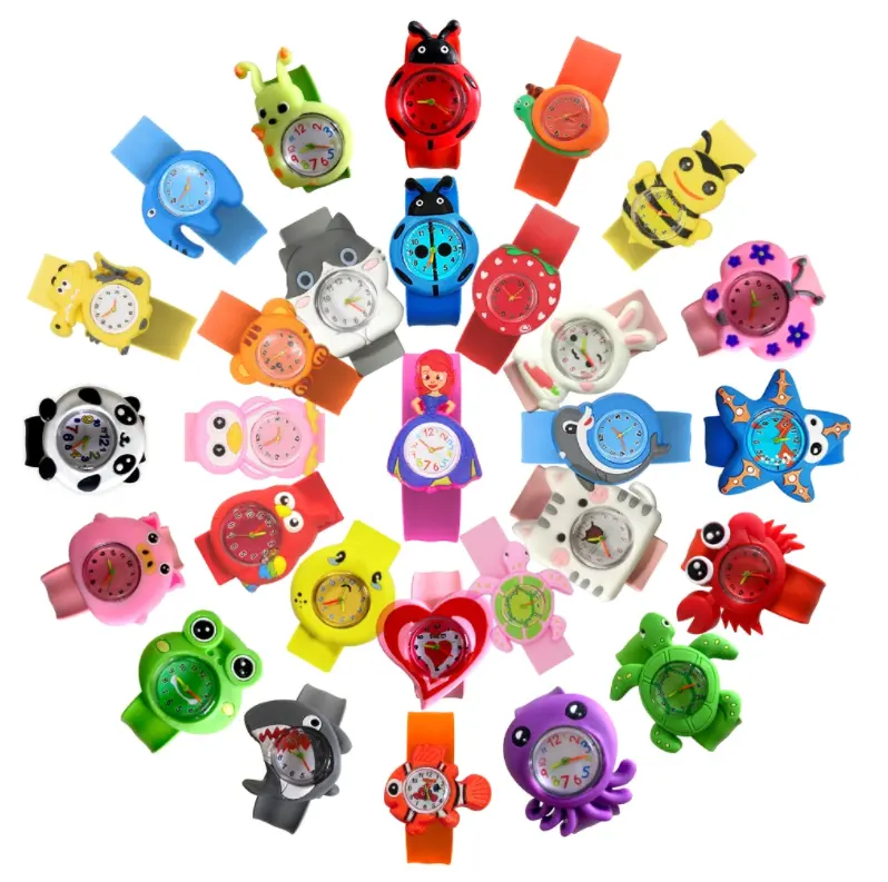 Reloj Digital Slap para niños y niñas, relojes de pulsera con dibujos de animales en 3D, regalos