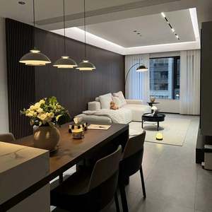 Muebles de Salón Minimalistas Italianos de Diseño Personalizado, Armarios de Madera Oscura Hechos en China - Product Image 1