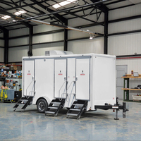 Remorque Sanitaire Mobile Prête à l'Emploi – Solution de Toilettes Portables pour Événements, Campings et Lieux Extérieurs
