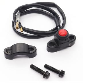 Pièces de moto, interrupteur de moto, support en alliage d'aluminium, interrupteur d'alimentation à réinitialisation automatique pour démarrage, arrêt, klaxon et phare. - Product Image 3