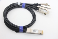 Kabel Serat Optik Tembaga Pasif REALSEA 200G QSFPDD ke SFP28 1M DAC untuk FTTH dengan Garansi 3 Tahun