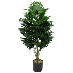 12 18 24 Đầu Nhân Tạo Cọ Pan Chi Nhánh Màu Xanh Lá Cây 24 Lá Lớn Giả Cây Cọ Sống Động Như Thật Cây Xanh Cho Nhà Văn Phòng Trang Trí Nội Thất - Product Image 5