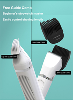 Têtes de tondeuse à poils pour animaux de compagnie lavables et détachables, conception à nettoyage rapide pour un toilettage hygiénique