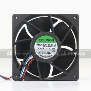 सन 5 वी 12 वी 24 वी सी 48 वी 13.9 एसी एसी 9038 90x90x38mm 9 सेमी तापमान नियंत्रित डबल बॉल कन्वर्टर PSD4809PMB1-A कूलिंग फैन - Product Image 4