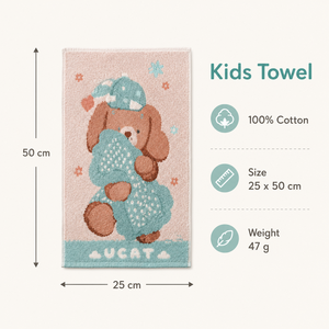 <span class=keywords><strong>Serviette</strong></span> pour enfants en coton 100% de qualité supérieure, très absorbante, motif dessin animé mignon, 25*50cm, 47g, idéale pour les routines de soin de la peau des enfants - Vente chaude - Product Image 2