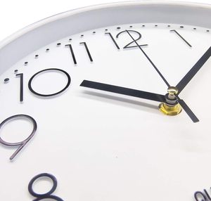 Reloj de pared personalizado de plástico con número 3D redondo silencioso de lujo contemporáneo nórdico de 12 pulgadas logotipo personalizado fábrica de relojes al por mayor OEM - Product Image 5