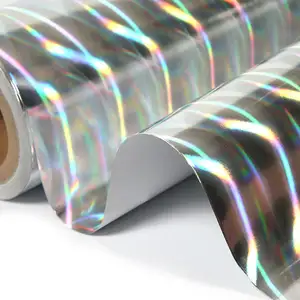 Индивидуальная печать металлизированная голографическая ламинированная клейкая вертикальная сумка, рулон радужной Пленки