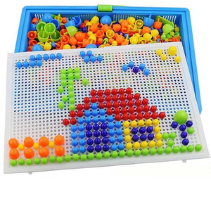 Nouveau Design Intelligent 3D Puzzle Jeux Jigsaw <span class=keywords><strong>Jeu</strong></span> de société 296 Pièces en plastique Grain Champignon Nail Beads à un prix - Product Image 4