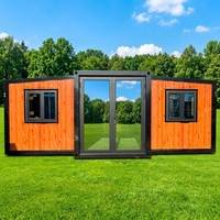 Maison conteneur extensible 20 pieds, kit de maisonnette préfabriquée autonome, modules d'appoint, maison d'hôtes, véranda, certifiée Solar WaterMark CE
