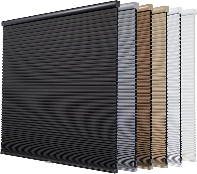 New Design Cordless Honeycomb Blinds Spring Style Blackout Light Filtering Cellular Shades for Home Built-in OEM Service