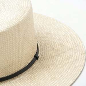 Luxury White <b>Boater</b> Sisal <b>Straw</b> <b>Hats</b> for Men and Women for Summer Party Travel Fishing Outdoor Casual Use - Product Image 3