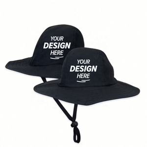 Sombreros de pescador reversibles personalizados de gran venta, sombrero de pescador de Material de algodón con dibujos animados y patrones de hojas para la pesca diaria - Product Image 1