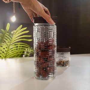 เหยือกแก้วโซดามะนาวเป็นมิตรต่อสิ่งแวดล้อมทันสมัยรูปทรงกระบอกพร้อมฝาปิดสำหรับชากาแฟสมุนไพรน้ำมันสำหรับร้านอาหารปาร์ตี้ - Product Image 1