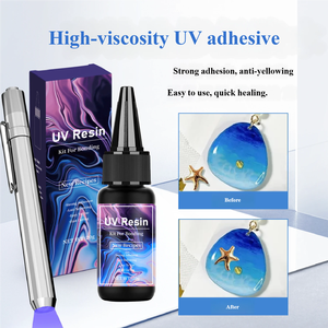 Resina UV de alta transparencia de 30g de curado rápido, kit de resina UV de unión fuerte para vidrio/acrílico/cerámica - Product Image 5