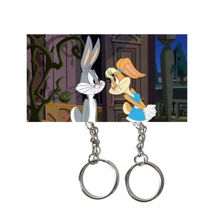 <span class=keywords><strong>Porte</strong></span>-clés mural pour couple, décoration d'intérieur, support de rangement pour clés de sac à dos, pendentif clé dessin animé Kawaii, cadeau pour les amoureux - Product Image 3