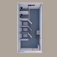 Faible coût 40ft 20ft préfabriqué détachable bureau conteneur maison victorienne 2.0 approbation CE fait panneau sandwich en acier pour hôtels