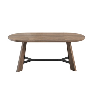 Thiết kế hiện đại bàn học tại nhà văn phòng hiện đại đơn giản bàn ông chủ máy tính viết chơi game hình bầu dục màu nâu bàn lưu trữ gỗ - Product Image 6