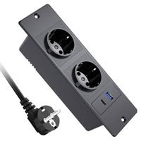 Werks großhandel PD20W Desktop-Steckdose mit 15W kabelloser Aufladung Unterputz-Verlängerung kabel Einbau-Steckdosen leiste