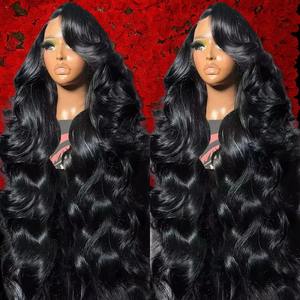 Perruques sans colle en cheveux naturels bruts, densité 250%, Lace Front, Ondulées Body Wave, Full HD Lace Frontal, en cheveux humains brésiliens, Vente en gros - Product Image 1