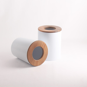 Mở đầu Thùng rác có thể văn phòng chất thải giỏ giấy tre nắp thùng rác <span class=keywords><strong>bin</strong></span> trang trí chất thải Thùng - Product Image 6