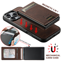 Étui de téléphone SUTENI pour iPhone 18 Pro Max avec chargement magnétique sans fil, fente pour cartes, portefeuille, boîte à cartes, en similicuir, compatible avec les modèles 17, 16 Plus, 15