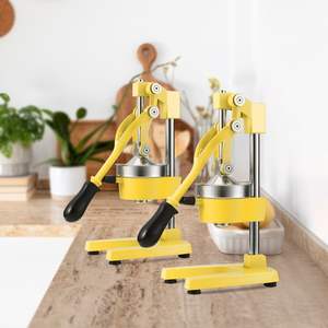D0100HR7FPP Commercial Manual Juicer Eco-Friendly Safe Hand Press <b>Juice</b> <b>Extractor</b> Squeezer Yellow for Orange Citrus Vegetables - Product Image 2