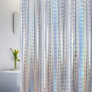 <span class=keywords><strong>Rideau</strong></span> <span class=keywords><strong>de</strong></span> <span class=keywords><strong>douche</strong></span> moderne irisé amusant et brillant arc-en-ciel design coloré unique réfléchissant brillant EVA PEVA pour salle <span class=keywords><strong>de</strong></span> bain - Product Image 1