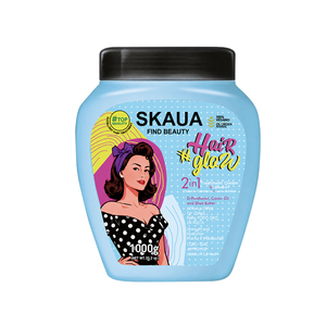 Masque capillaire sans rinçage pour cheveux secs, rêches et crépus avec D-Panthénol, Huile de Ricin et Beurre de Karité pour douceur et brillance - Product Image 1