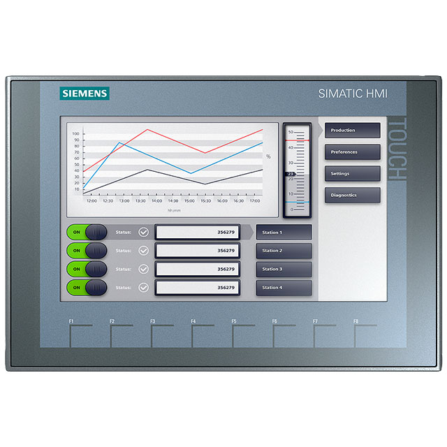 original new siemens 6av2124-0gc01-0ax0 simatic hmi tp700 touch