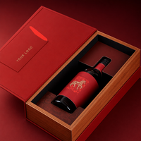   Caja de Regalo Ecológica para Vino Tinto con Logotipo Personalizado, Empaque Premium para Licores, Whisky, Vino y Champán, OEM ODM