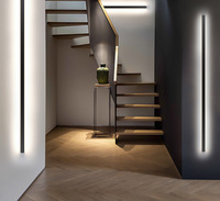 Lámpara de Pared Moderna de Tira LED de Aluminio, Regulable, Alto CRI 90, para Dormitorio y Sala de Estar