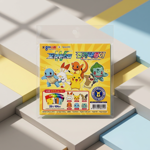 กระดาษพับรูปสัตว์โปเกมอน ยี่ห้อ Jongienara 26 สี 104 แผ่น ชุดงานฝีมือสำหรับเด็ก DIY กระดาษลายการ์ตูนอนิเมะ ขายส่ง - Product Image 3