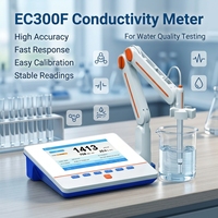 Analyseur de qualité de l'eau multiparamètres numérique Top-star EC310F, conductivité, salinité, TDS, portable, compteur EC