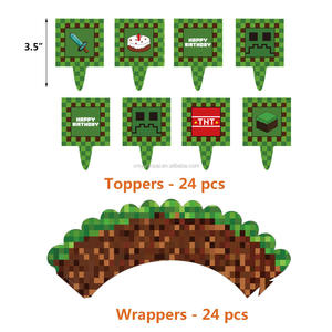 <span class=keywords><strong>Pixel</strong></span> Wars-globos con temática de fiesta, decoración de fiesta de cumpleaños, tarjeta de pastel para niños y niñas, Baby Showers - Product Image 4