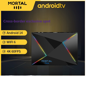 MortalT9 Quad Core <span class=keywords><strong>TV</strong></span> Box Dual-Frequency 1000M Red para <span class=keywords><strong>Bluetooth</strong></span> Voice Remote Control Foreign Trade Set-Top Box - Product Image 2
