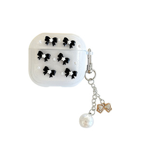 Étui pour écouteurs en TPU avec pendentif <span class=keywords><strong>papillon</strong></span> scintillant et perle pour Apple iPhone <span class=keywords><strong>Airpods</strong></span> 4, design féminin, <span class=keywords><strong>Airpods</strong></span> Pro 3, vente en gros d'usine - Product Image 6