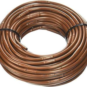 Manguera de Riego por Goteo de 14 mm y 100 pies, Tubo de PVC Marrón con Espaciado de 6 Pulgadas para Uso en Jardines Hidropónicos - Product Image 1