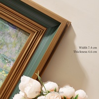Peintures de paysages européens, fleurs, art mural vintage shabby chic, impression sur toile encadrée en bois, décoration murale pour la maison