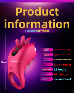 Anello Vibrante Magico Rotante a 10 Modalità, Uova Vibranti Universali per Donna, Vibratori Clitoridei e del Punto G, Anello per Pene per Coppie - Product Image 5