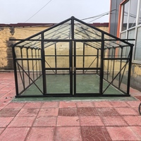 Serre tunnel traditionnelle, écologique, avec structure en acier galvanisé, revêtement en poudre, facile à assembler, en polycarbonate, pour la maison