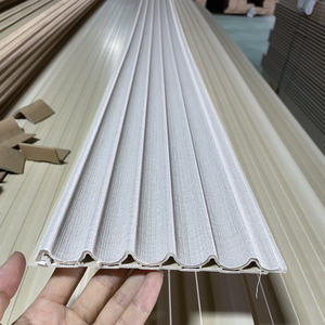 Decoración Interior WPC <span class=keywords><strong>Panel</strong></span> de pared estriado <span class=keywords><strong>Panel</strong></span> de revestimiento Tablero de revestimiento compuesto de plástico estriado - Product Image 2