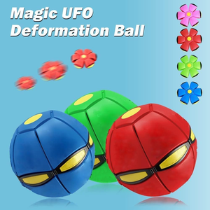 Accesorios Interactivos Ecológicos para Perros, Juguetes para Perros para Deportes al Aire Libre, Juguetes Masticables para Perros, Pelotas Mágicas Voladoras UFO, Plástico Ecológico - Product Image 2