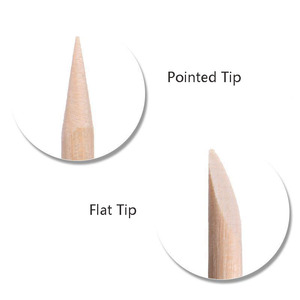 100 Piezas de Palitos de Madera de Naranjo de Doble Extremo, Empujador y Removedor de Cutículas, Herramientas de Manicura y Pedicura - Product Image 5