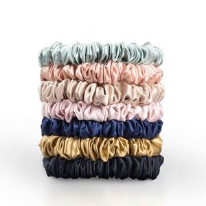 ปักโลโก้ 5 ซม. ผ้าไหมมัลเบอร์รี่แท้ 100% ยางรัดผมไหมสั่งทำพิเศษ - Product Image 4